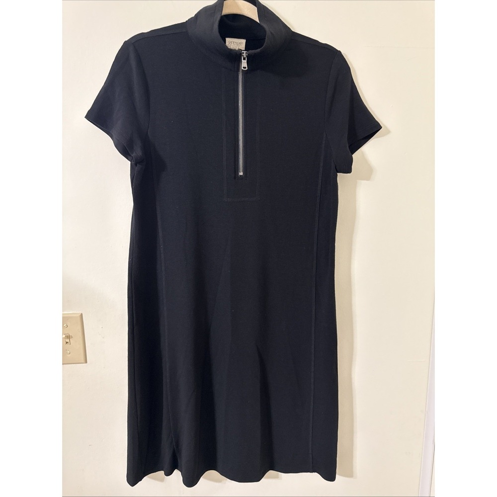 Griege Short Sleeve 1/4 Zip Casual Dress Women's Size Medium
